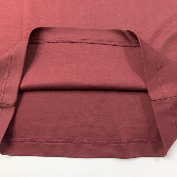 Hart Schaffner Marx Sweatshirt Mens Medium Garnet Red Cotton 1/4 Zip Pullover - Picture 8 of 11